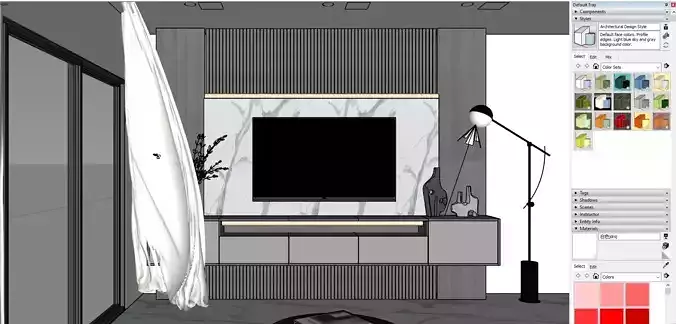 tv shelf 3D model