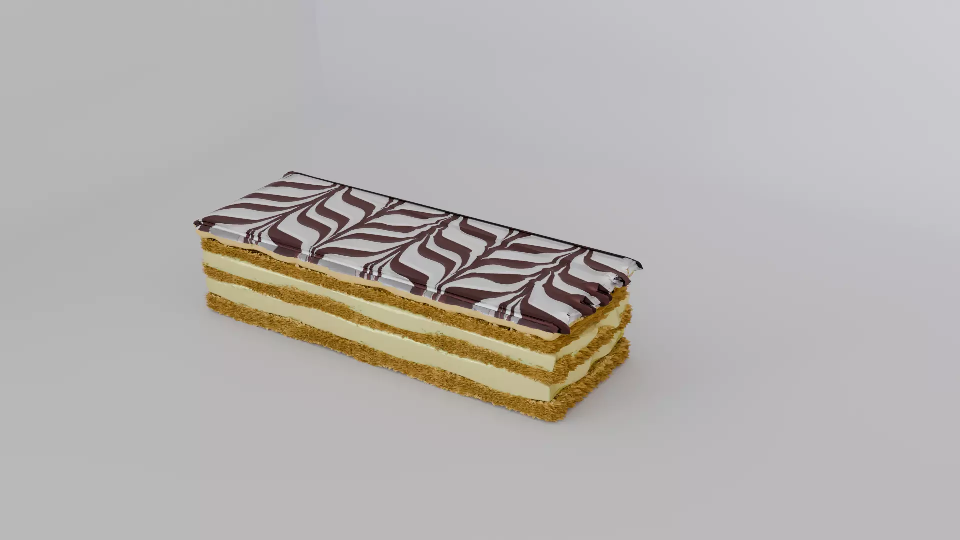 Mille Feuilles - cake 3D model