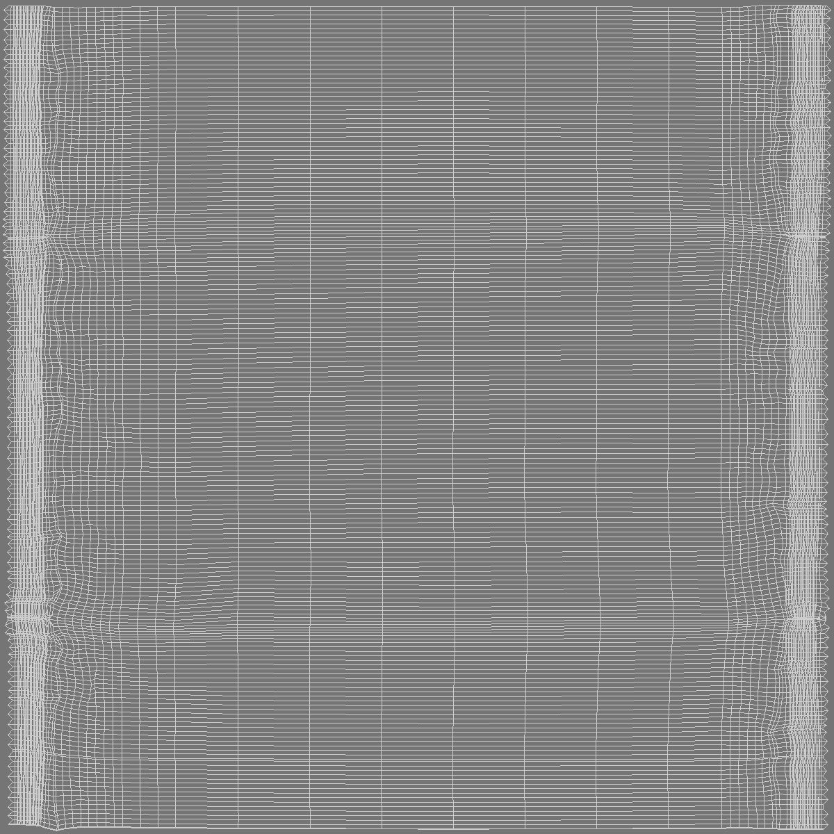 Foil Chocolate Bar - wide food snack wrapper Low-poly 3D model_5