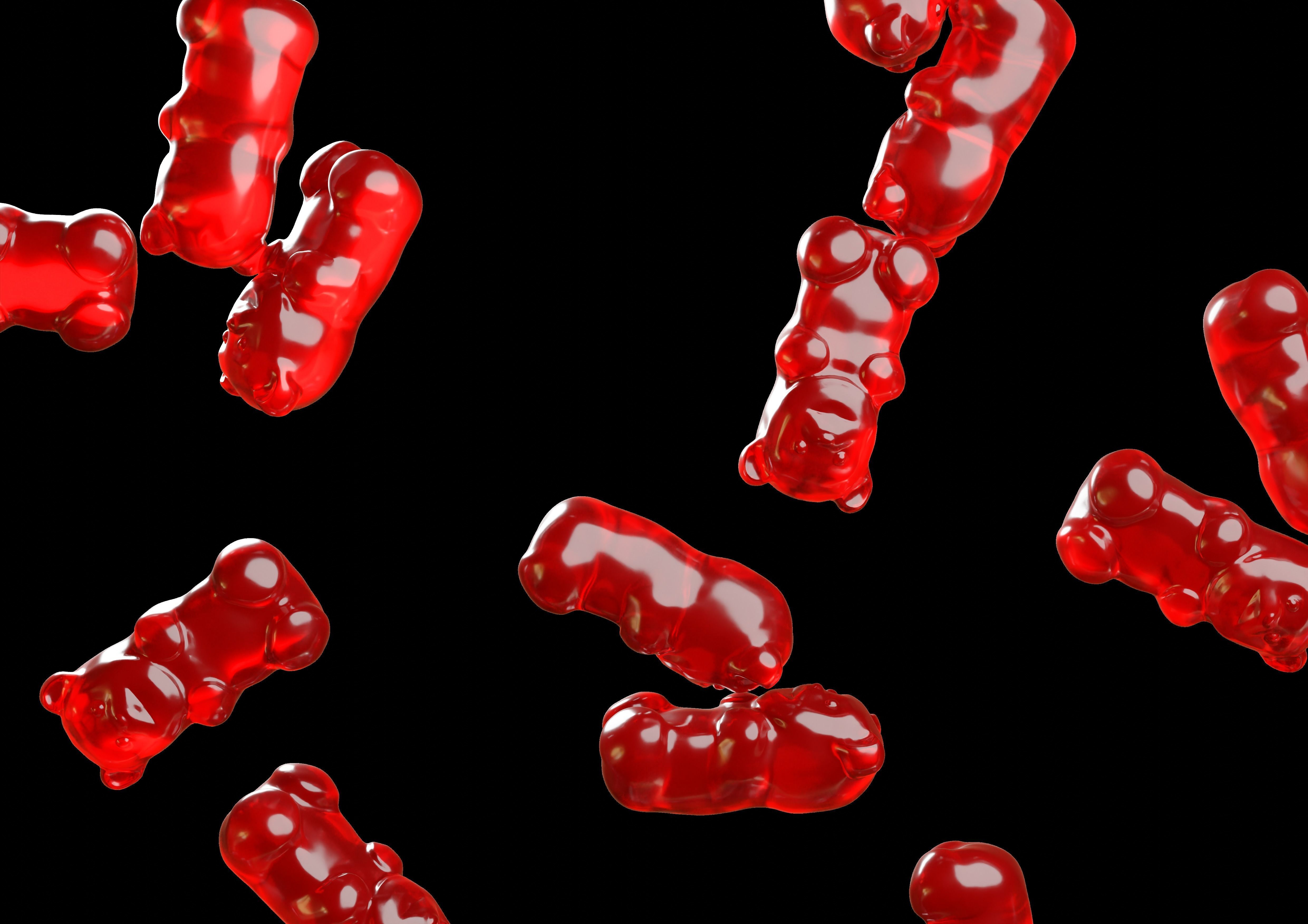 gummy bear 3d model 3D print model_9