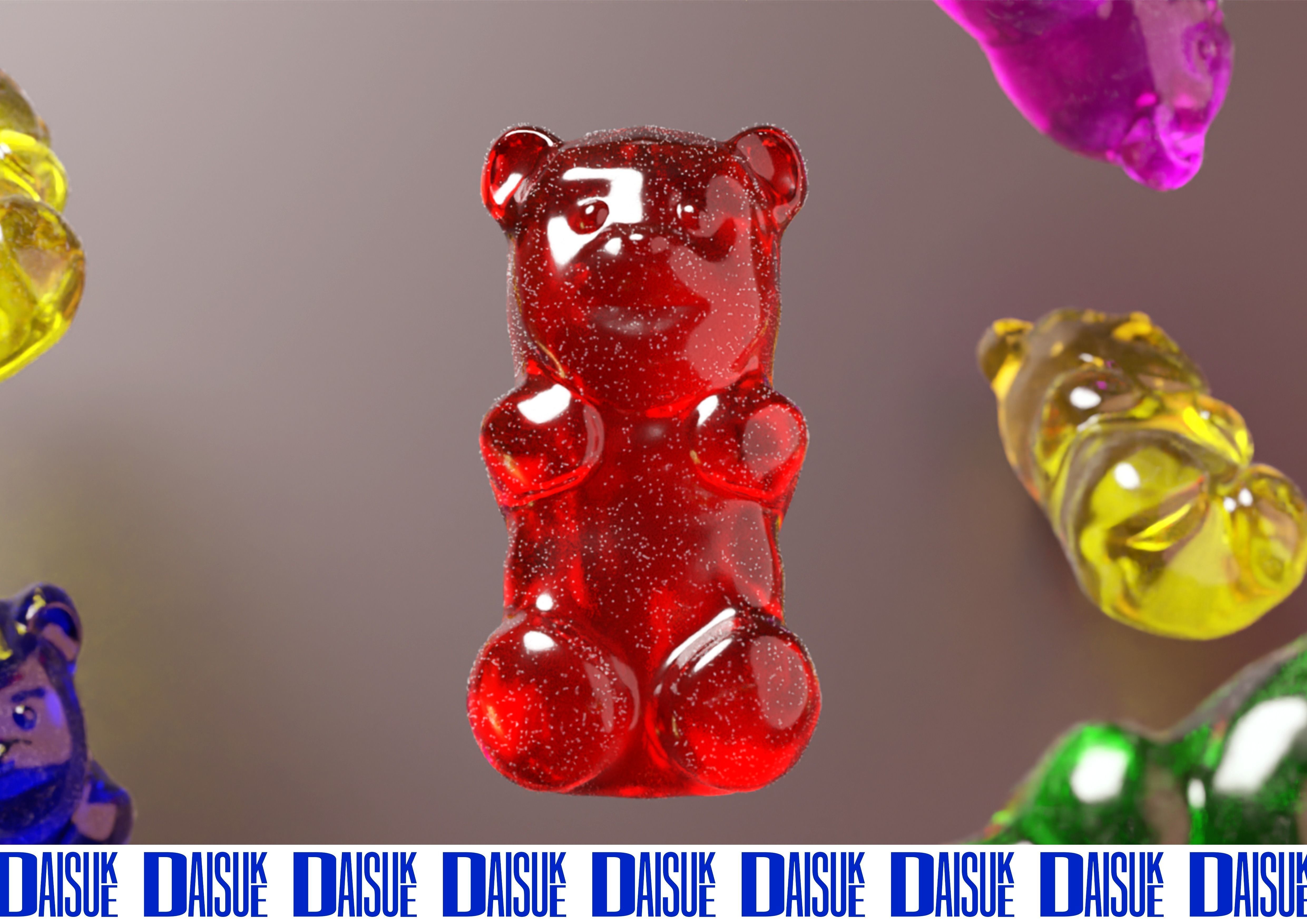 gummy bear 3d model 3D print model_6