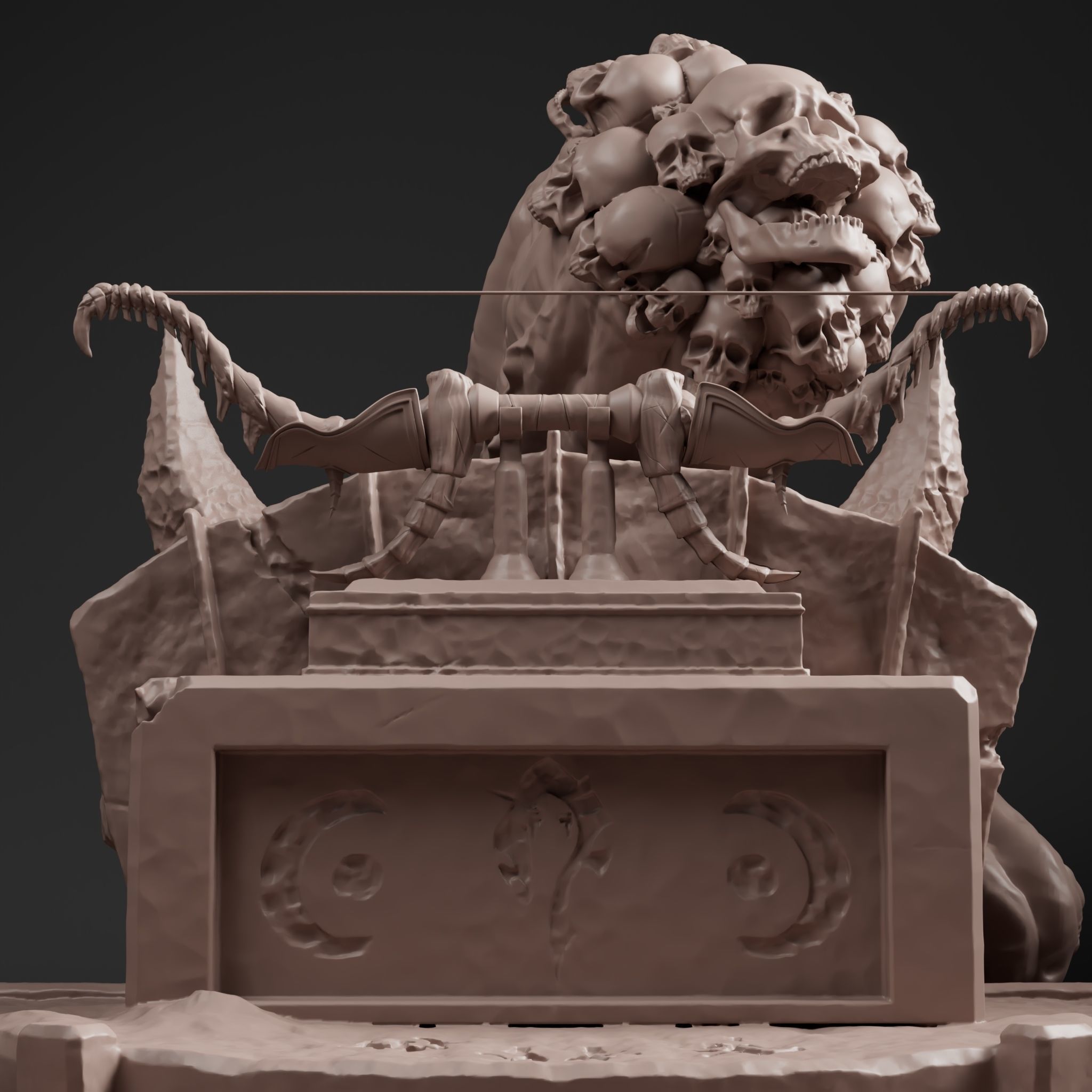 Fantasy bow 3D print model_4