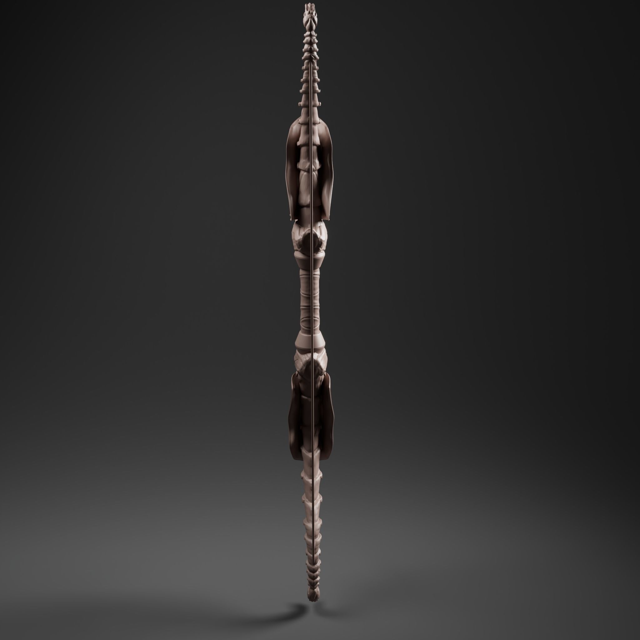 Fantasy bow 3D print model_3