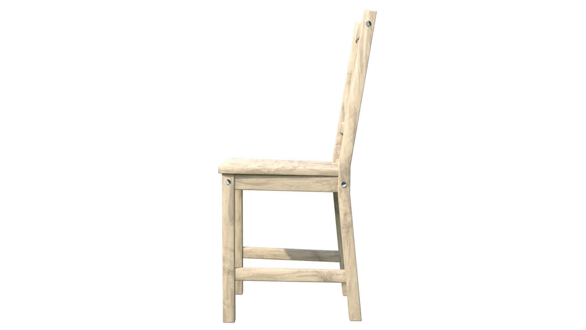 Wooden IKEA Stefan chair Low-poly 3D model_15