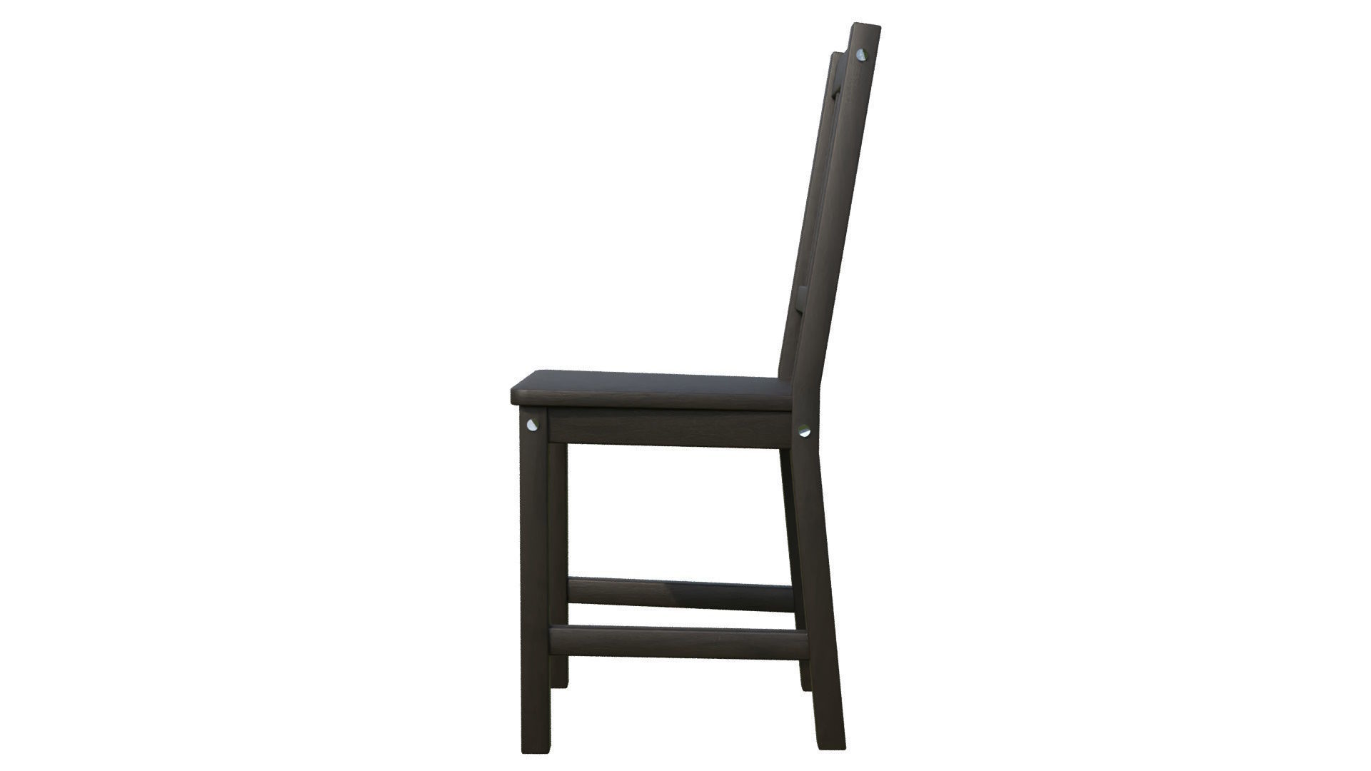 Wooden IKEA Stefan chair Low-poly 3D model_13