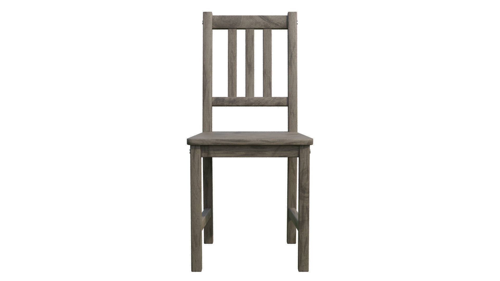 Wooden IKEA Stefan chair Low-poly 3D model_9
