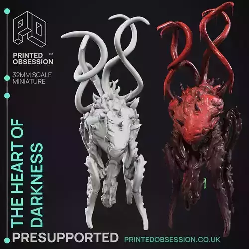 Heart of Darkness - 3D Printable TTRPG - PRESUPPORTED - 32mm 3D print model