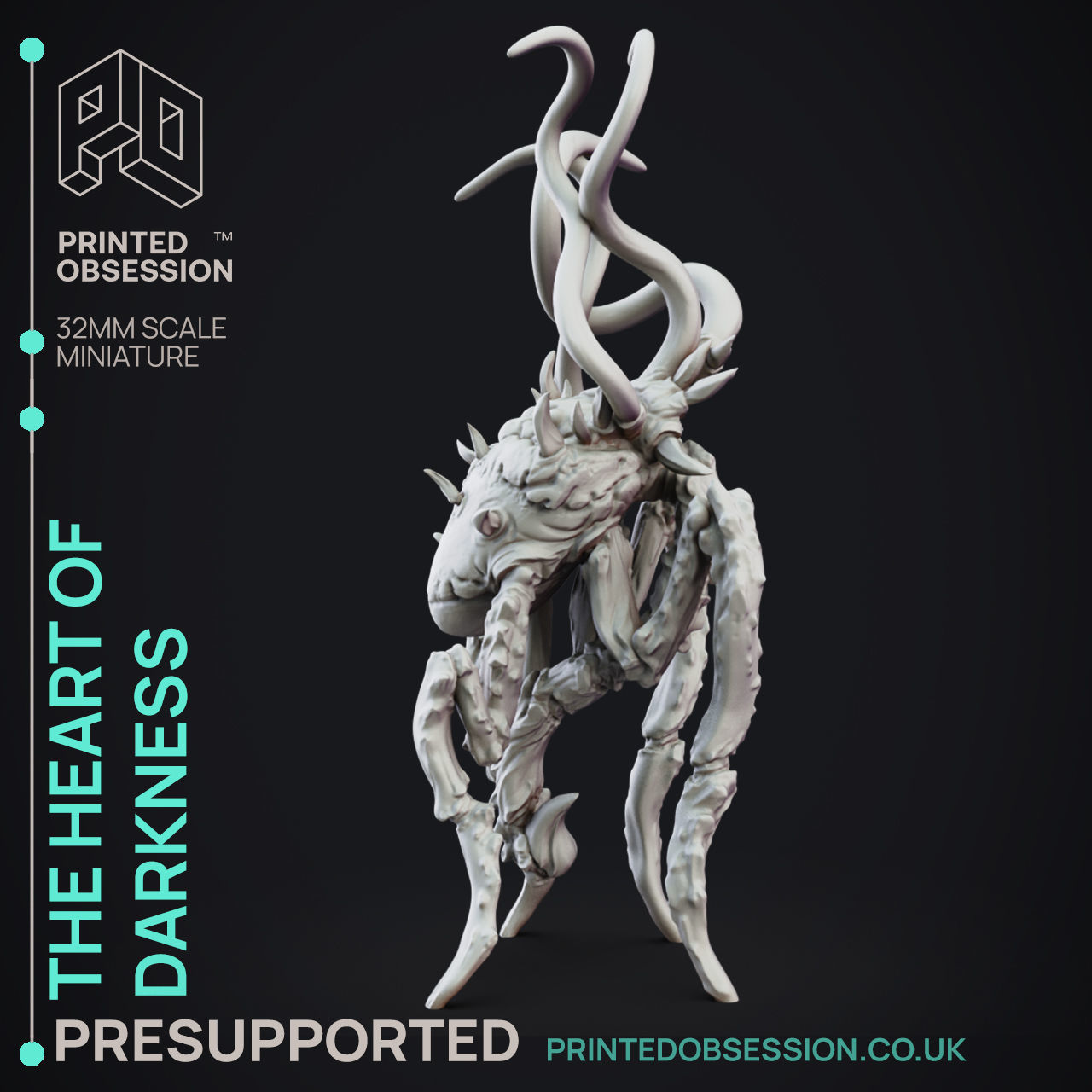 Heart of Darkness - 3D Printable TTRPG - PRESUPPORTED - 32mm 3D print model_2