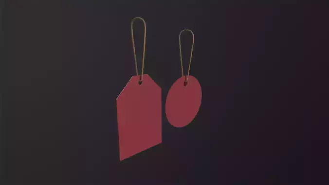Price Tags 3D Model Low-poly 3D model