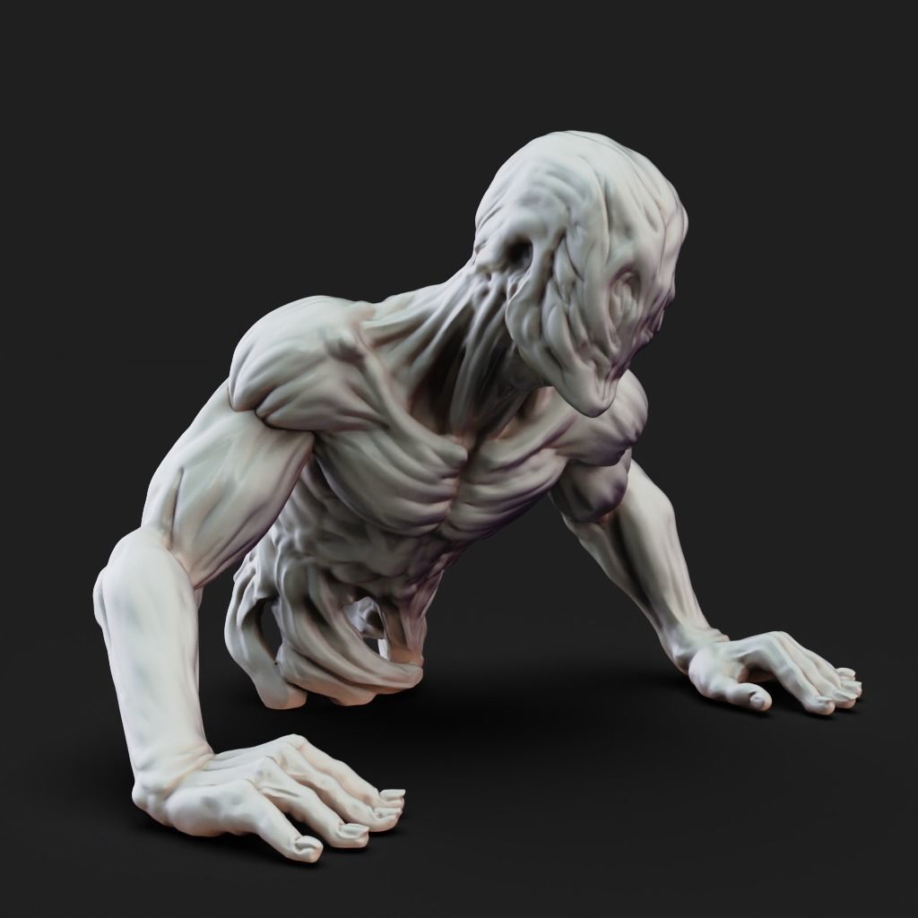 Oversized Human - 3D Printable TTRPG - PRESUPPORTED - 32mm Scale 3D print model_8