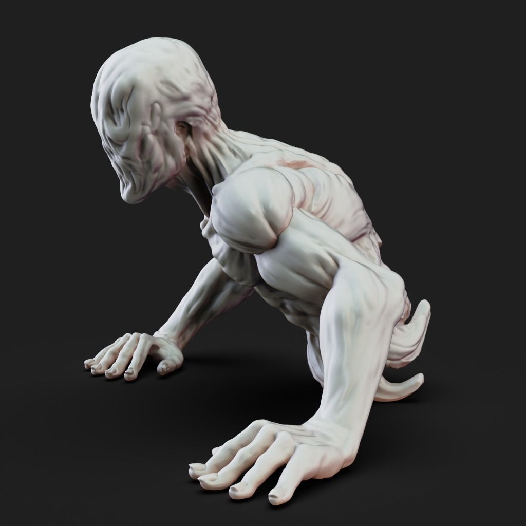 Oversized Human - 3D Printable TTRPG - PRESUPPORTED - 32mm Scale 3D print model_4