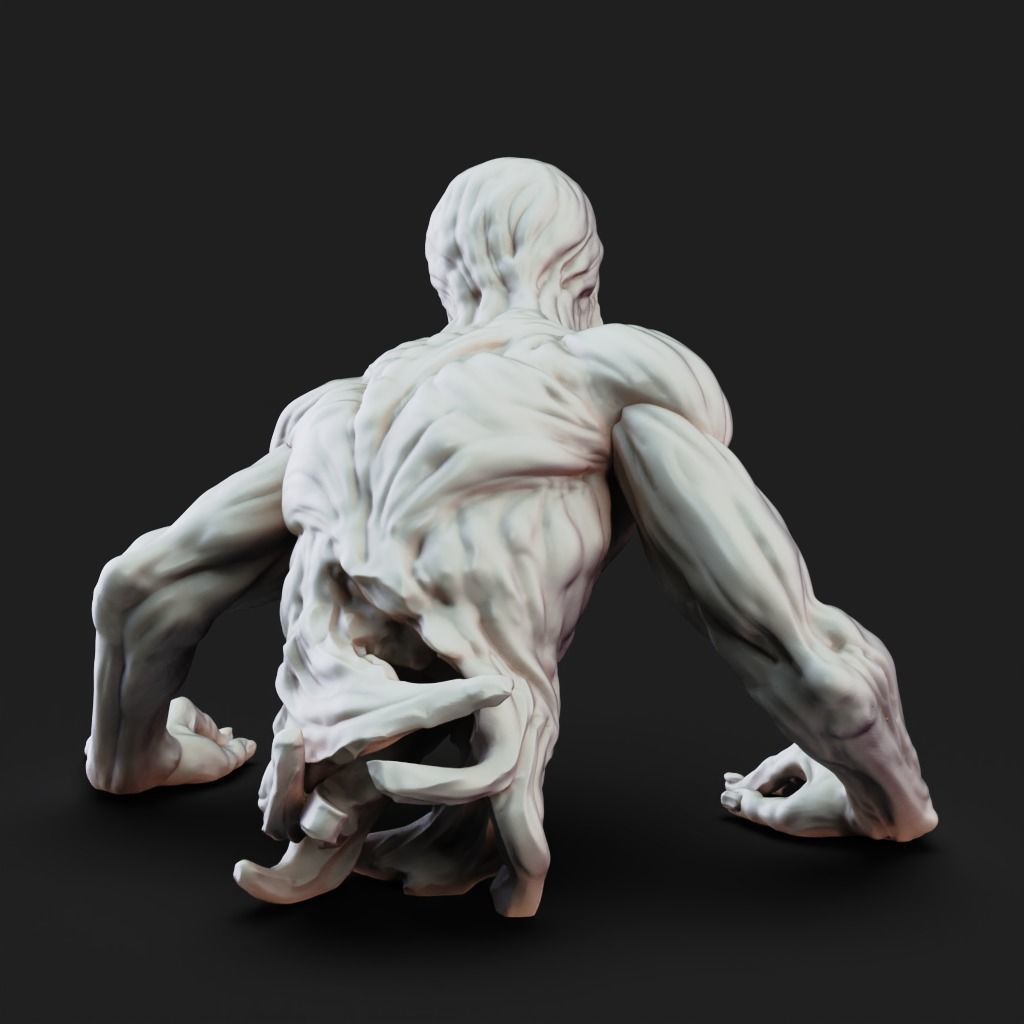Oversized Human - 3D Printable TTRPG - PRESUPPORTED - 32mm Scale 3D print model_6