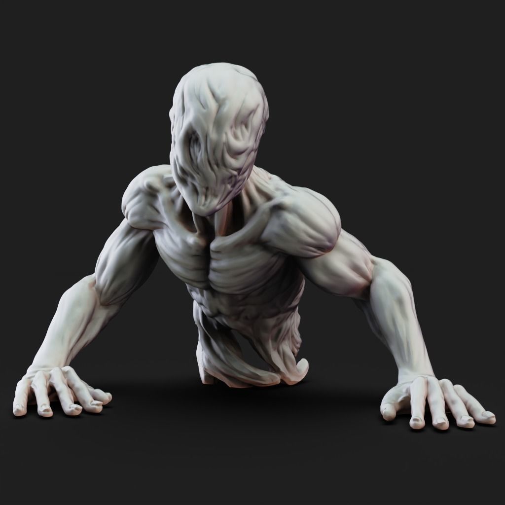 Oversized Human - 3D Printable TTRPG - PRESUPPORTED - 32mm Scale 3D print model_10