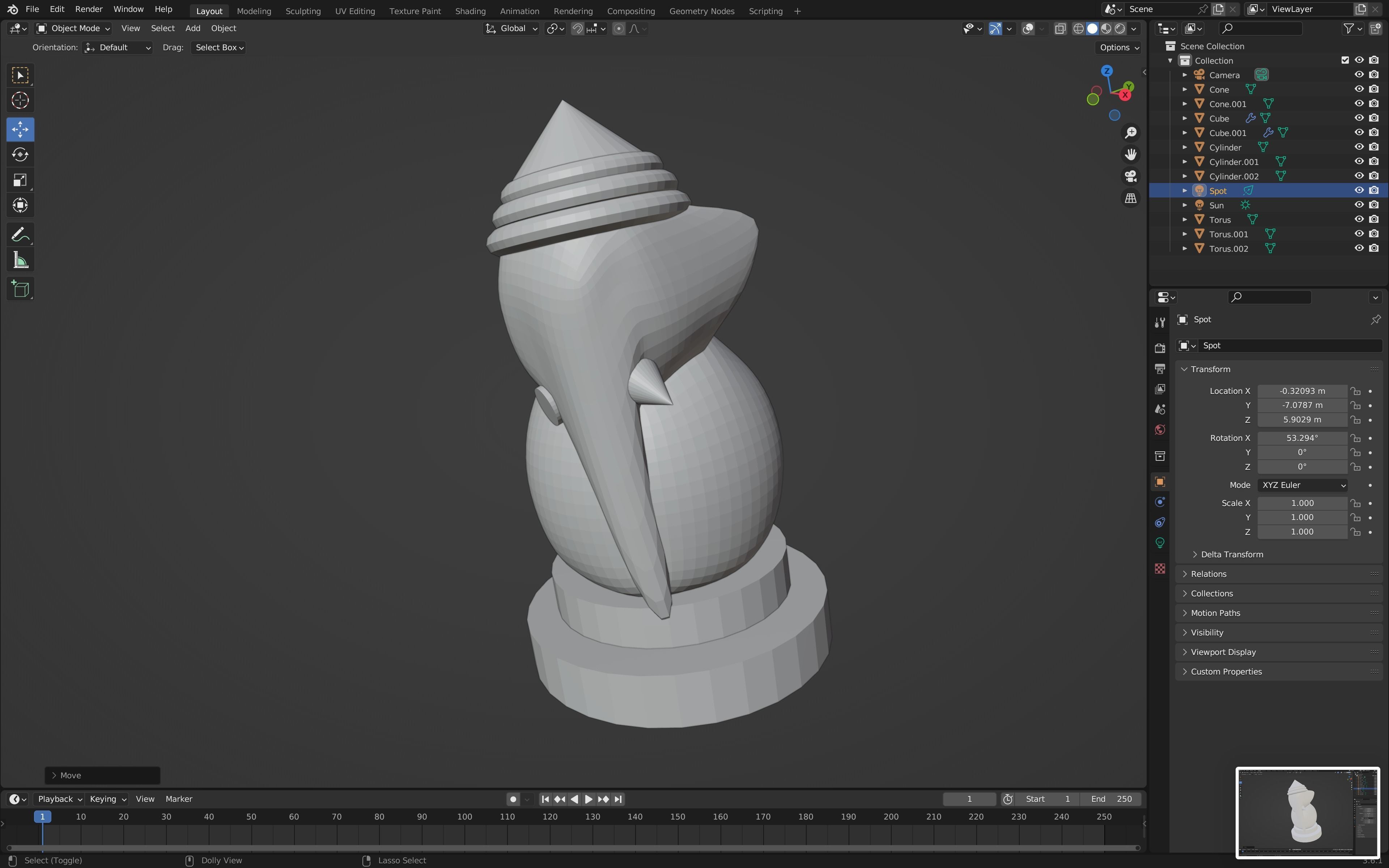Ganesha mini 3D print model_1