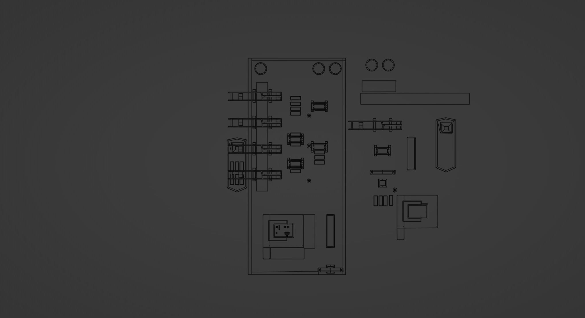 Low Poly Cartoon City Docks Low-poly 3D model_5