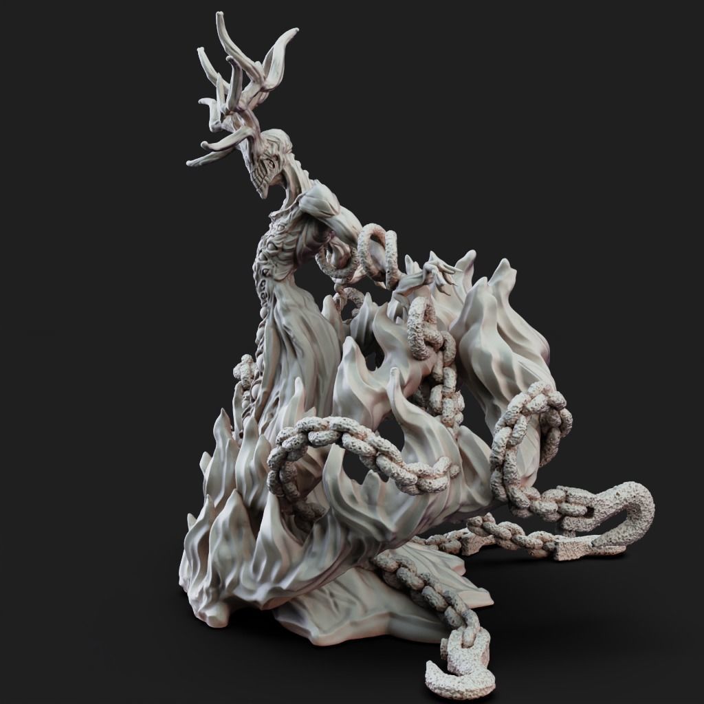 Scarlet King - 3D Printable TTRPG - PRESUPPORTED - 32mm Scale 3D print model_10