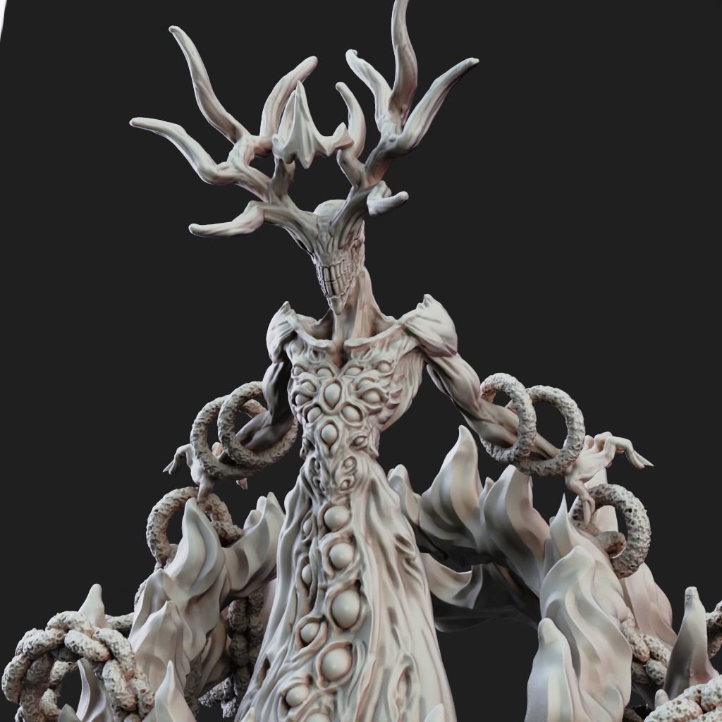 Scarlet King - 3D Printable TTRPG - PRESUPPORTED - 32mm Scale 3D print model_9
