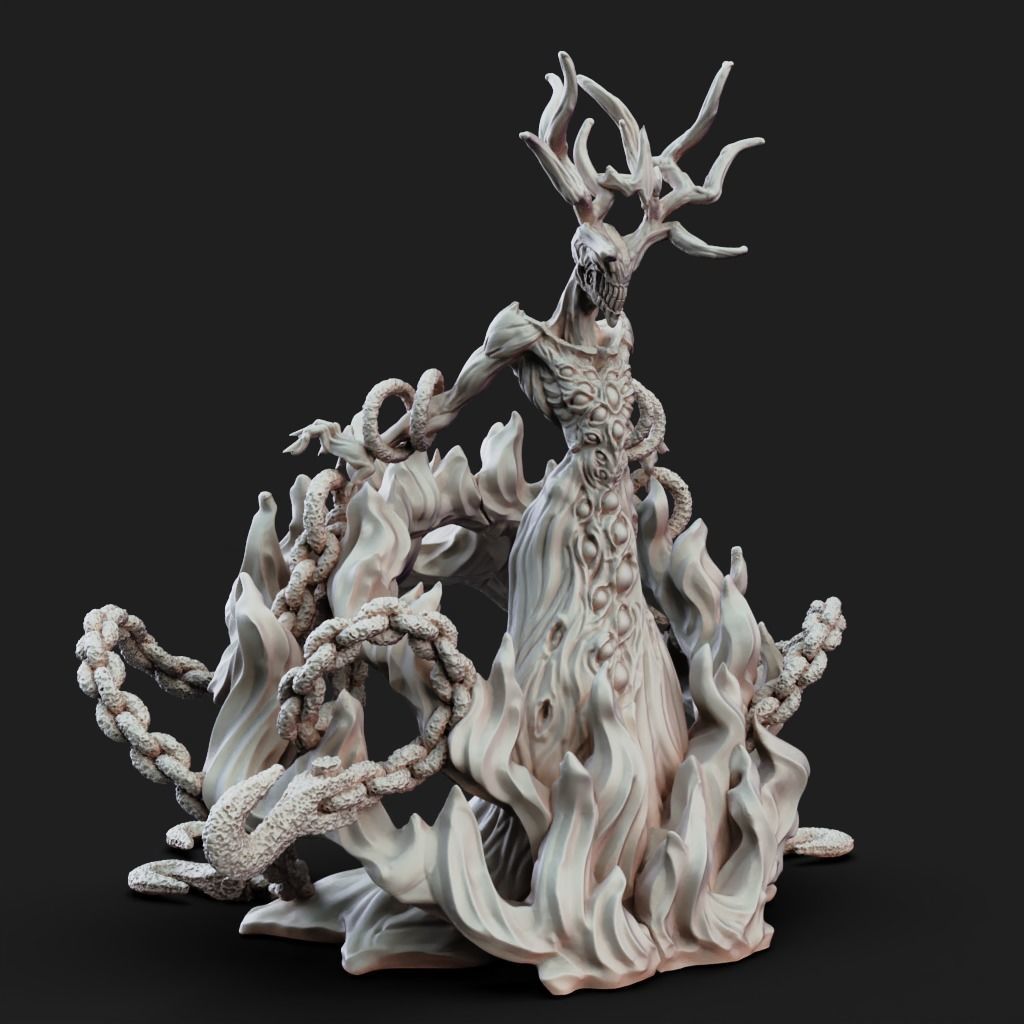 Scarlet King - 3D Printable TTRPG - PRESUPPORTED - 32mm Scale 3D print model_12
