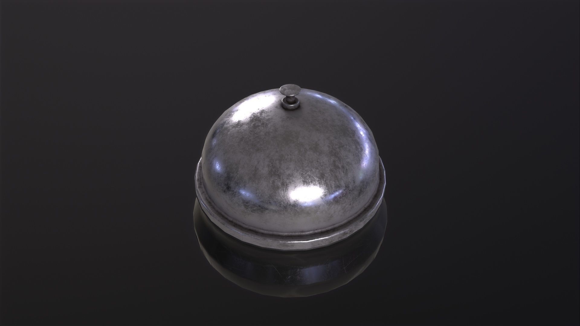 Service Bell 3D Model Low-poly 3D model_4
