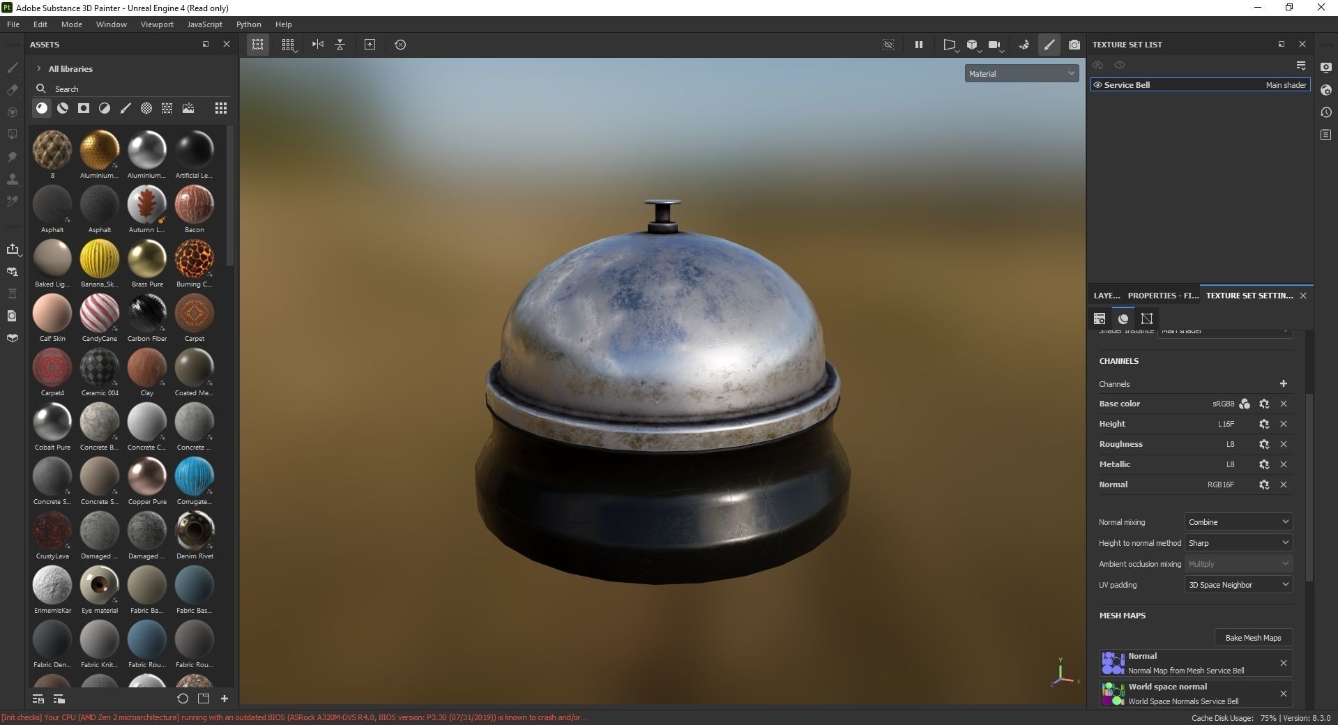 Service Bell 3D Model Low-poly 3D model_7