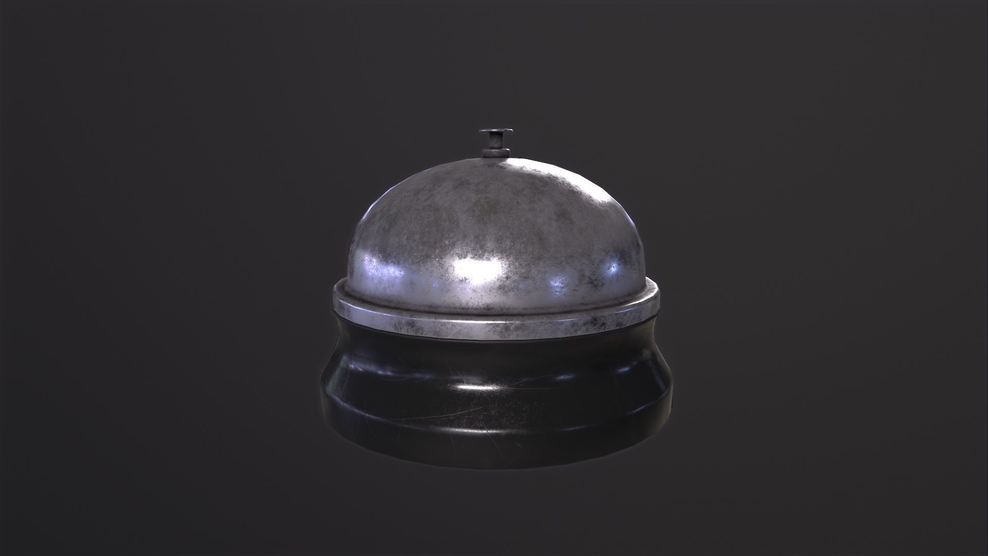 Service Bell 3D Model Low-poly 3D model_2