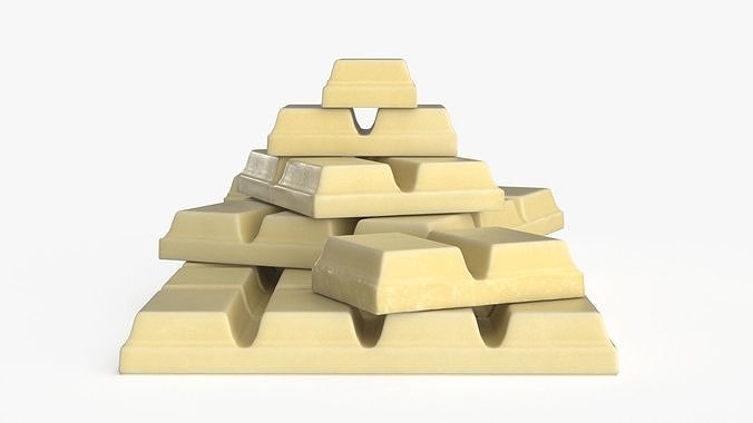 Dark and White Chocolate Set Low-poly 3D model 7