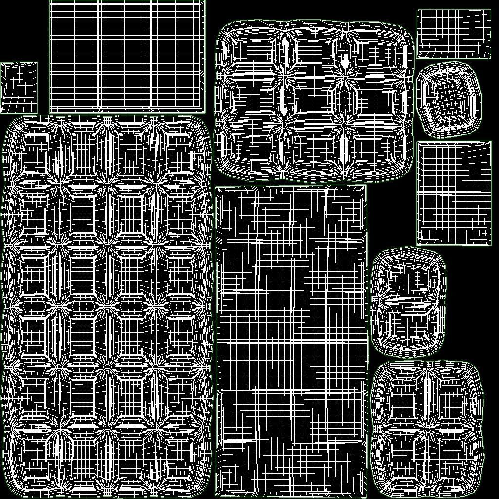 Dark and White Chocolate Set Low-poly 3D model_22