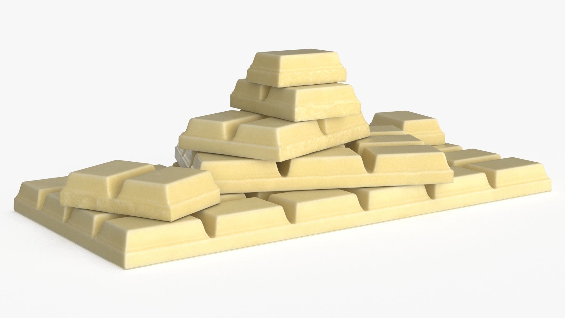 Dark and White Chocolate Set Low-poly 3D model_6