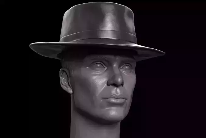 OPPENHEIMER- Cillian Murphy Head 3D print model