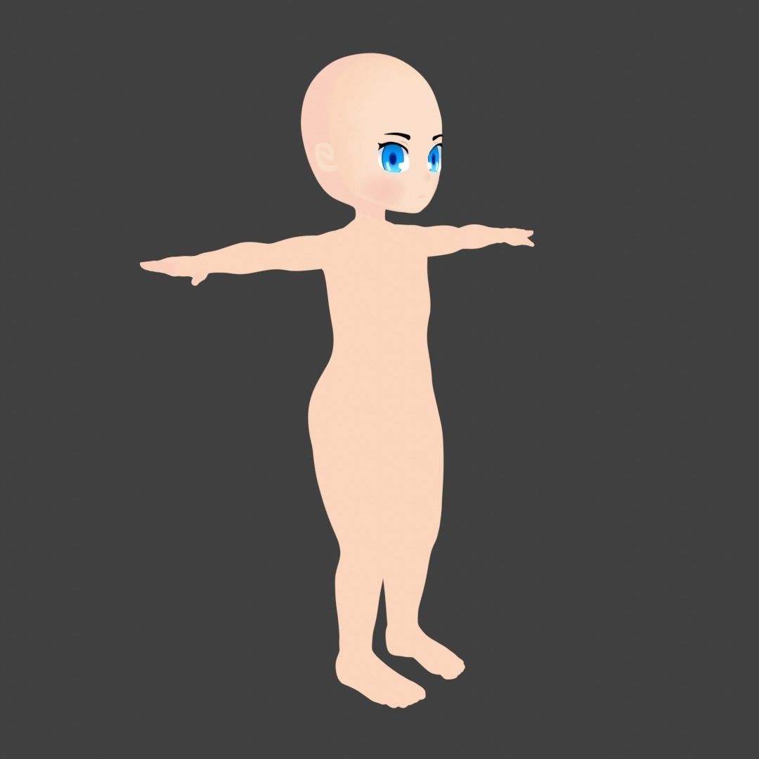 Chibi Base model 3D model_3