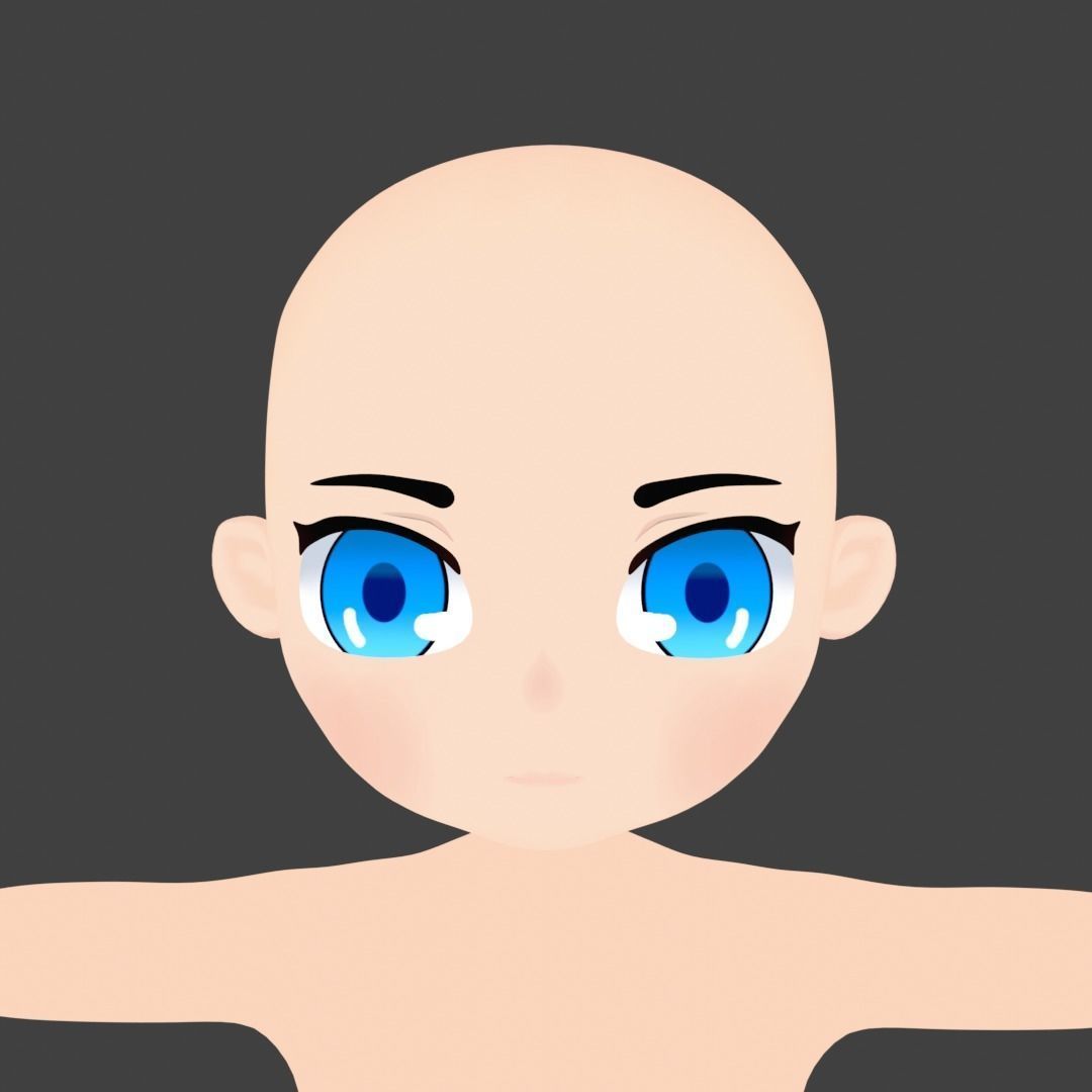 Chibi Base model 3D model_4