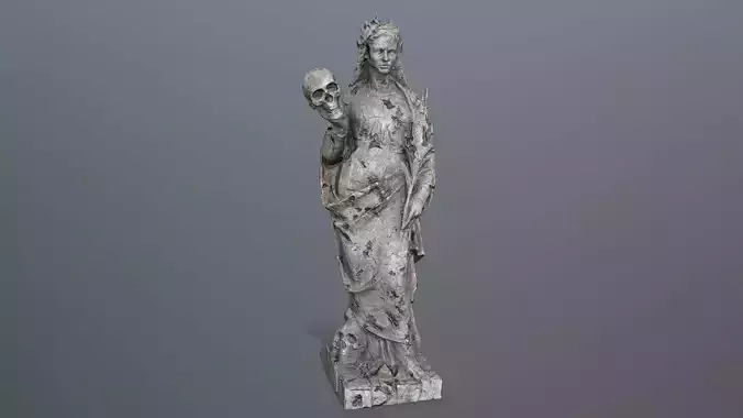 Afrodit Statue Low-poly 3D model