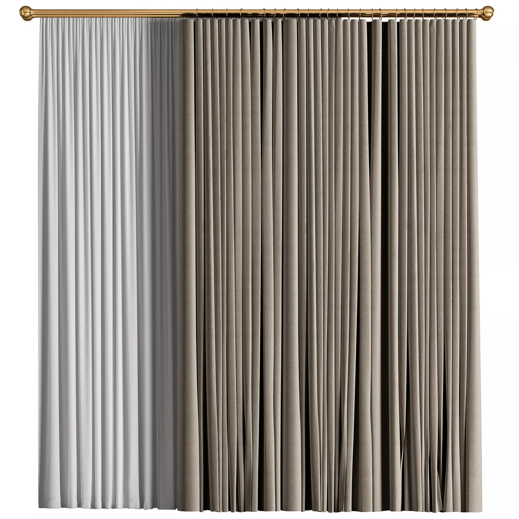 Curtain 012 3D model_0