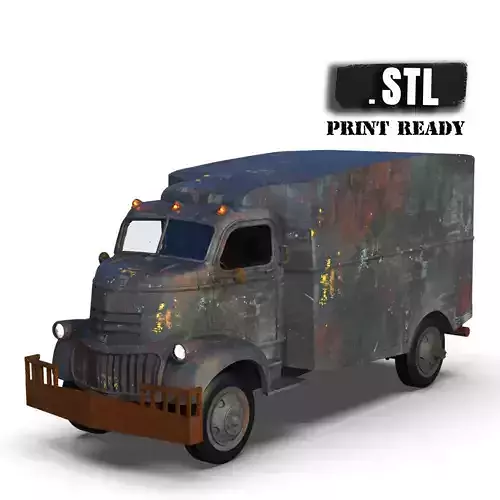 Printable Body Truck 41 46 Coe Jeepers Creepers STL file 3D print model
