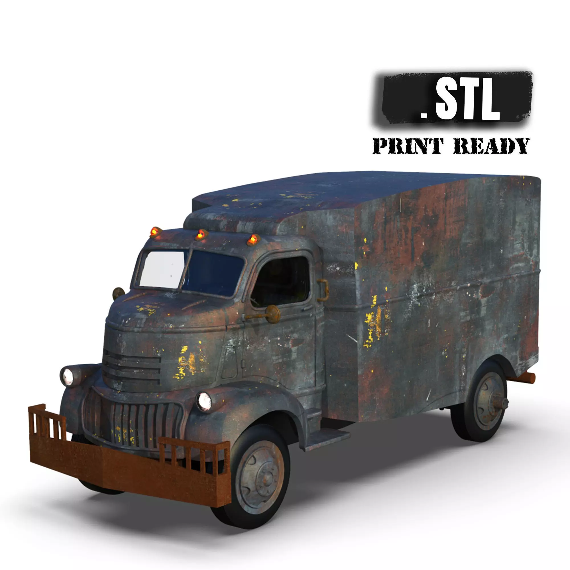 Printable Body Truck 41 46 Coe Jeepers Creepers STL file 3D print model_0