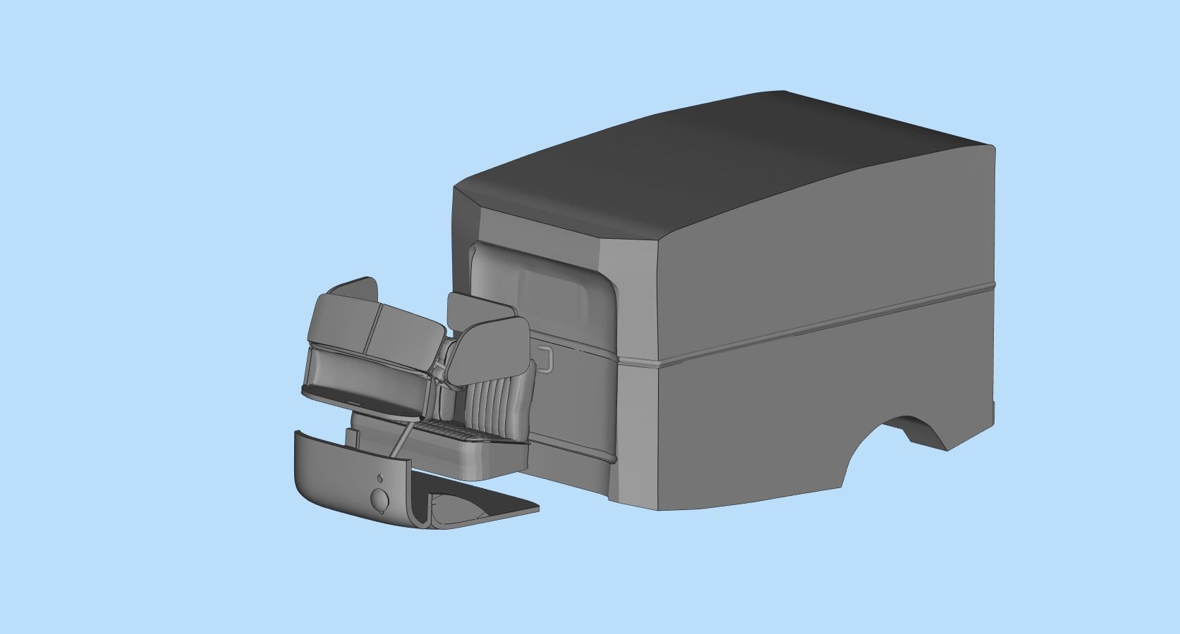 Printable Body Truck 41 46 Coe Jeepers Creepers STL file 3D print model_10