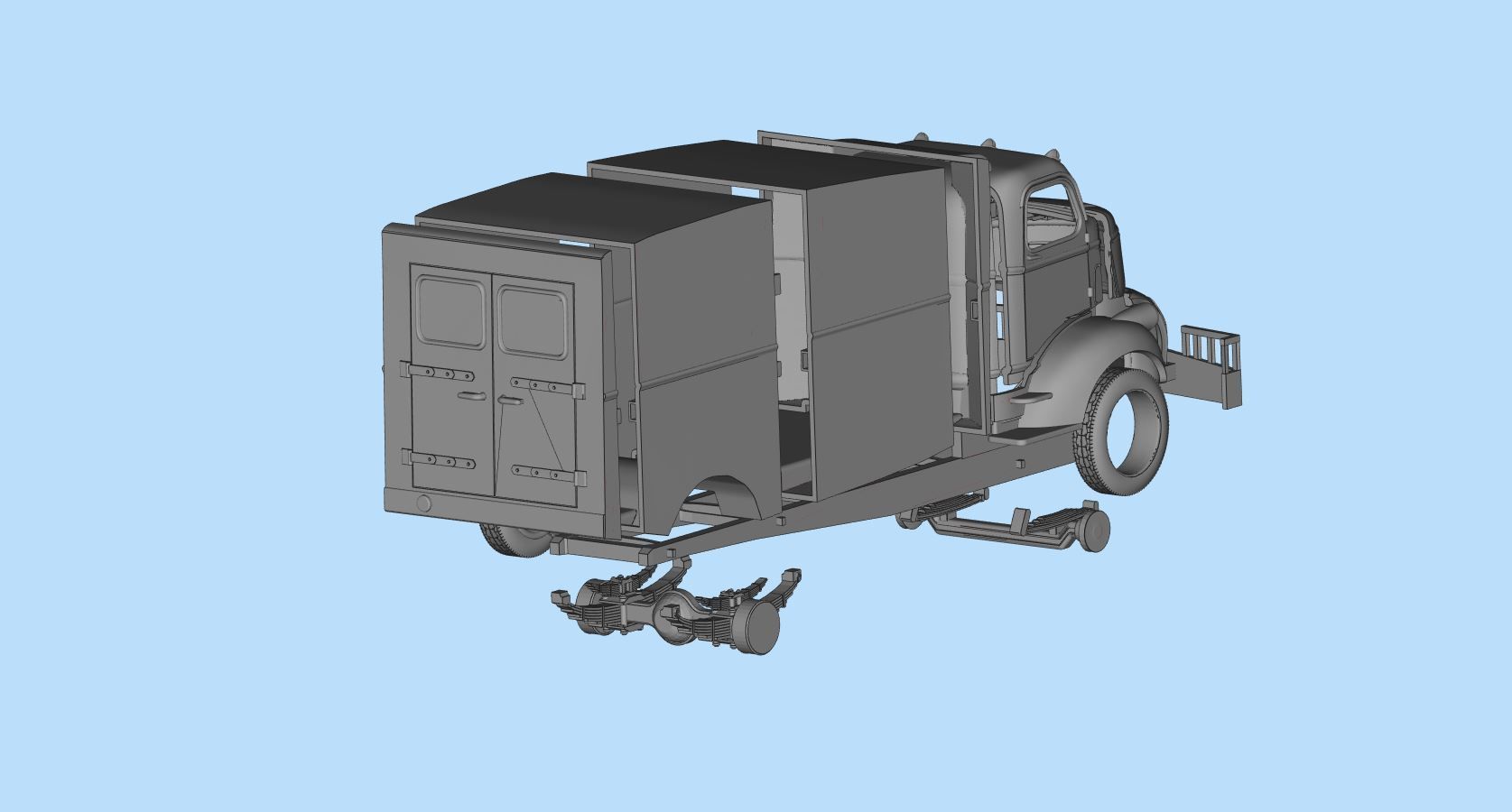 Printable Body Truck 41 46 Coe Jeepers Creepers STL file 3D print model_20