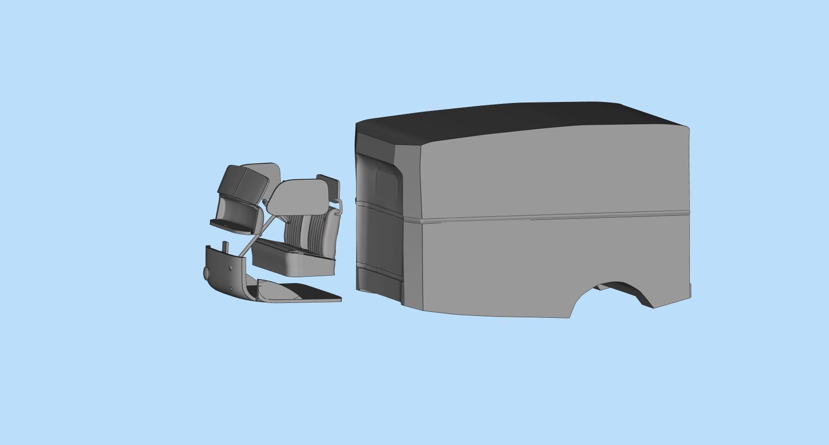 Printable Body Truck 41 46 Coe Jeepers Creepers STL file 3D print model_13