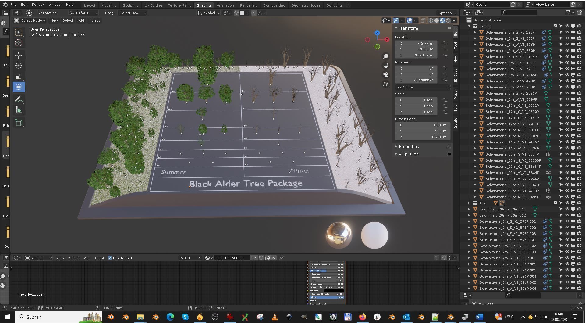 Black Alder Tree - Empress Tree - Walnut Tree Package 3D Model Collection_106