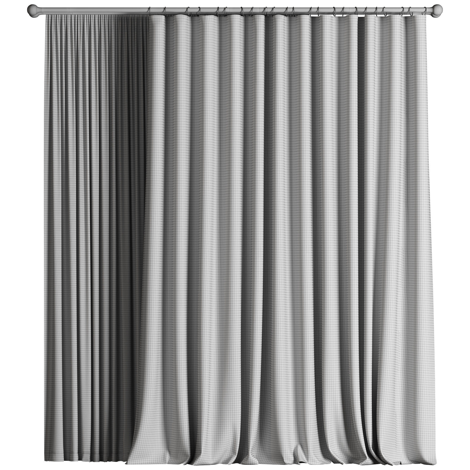 Curtain 015 3D model_2