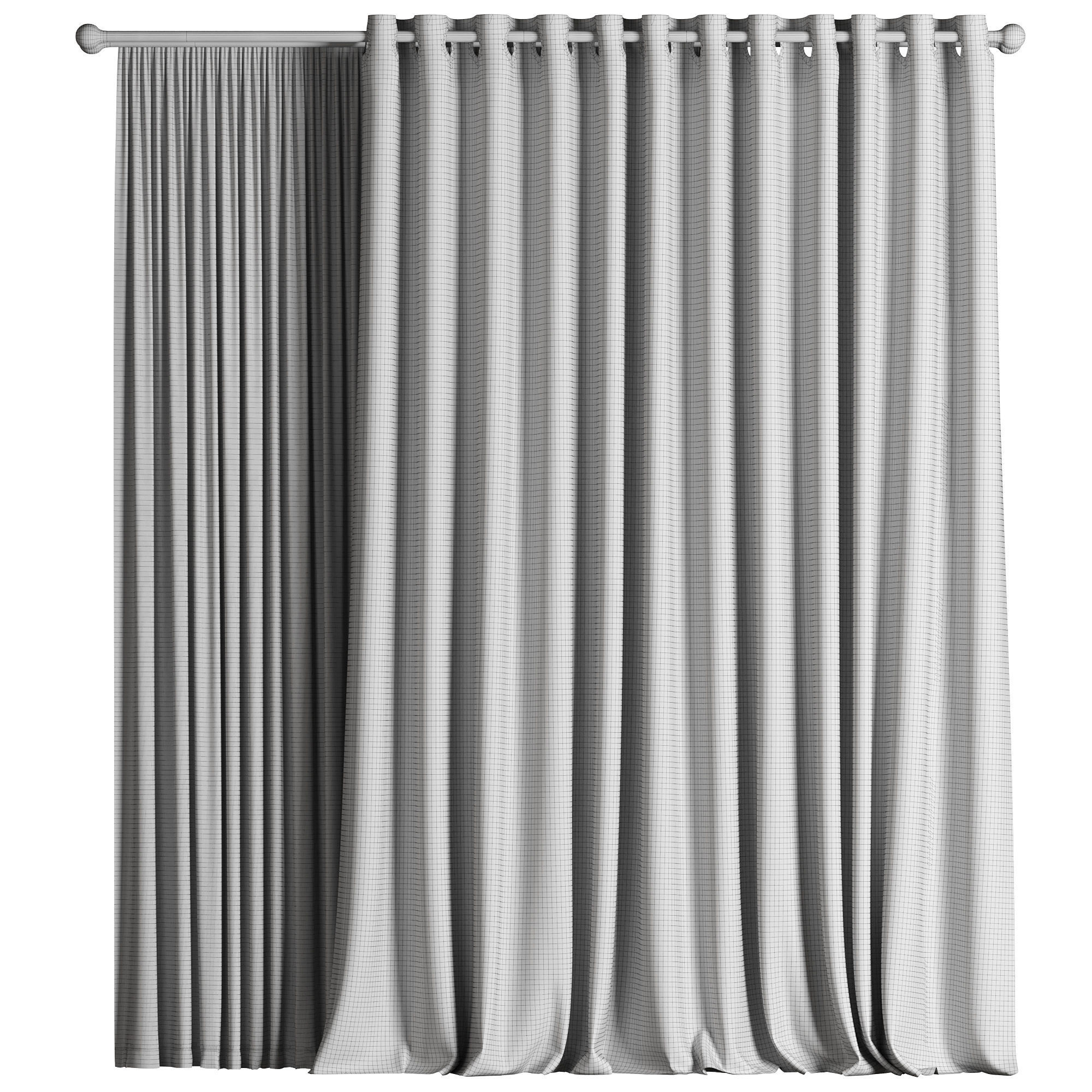 Curtain 016 3D model_2