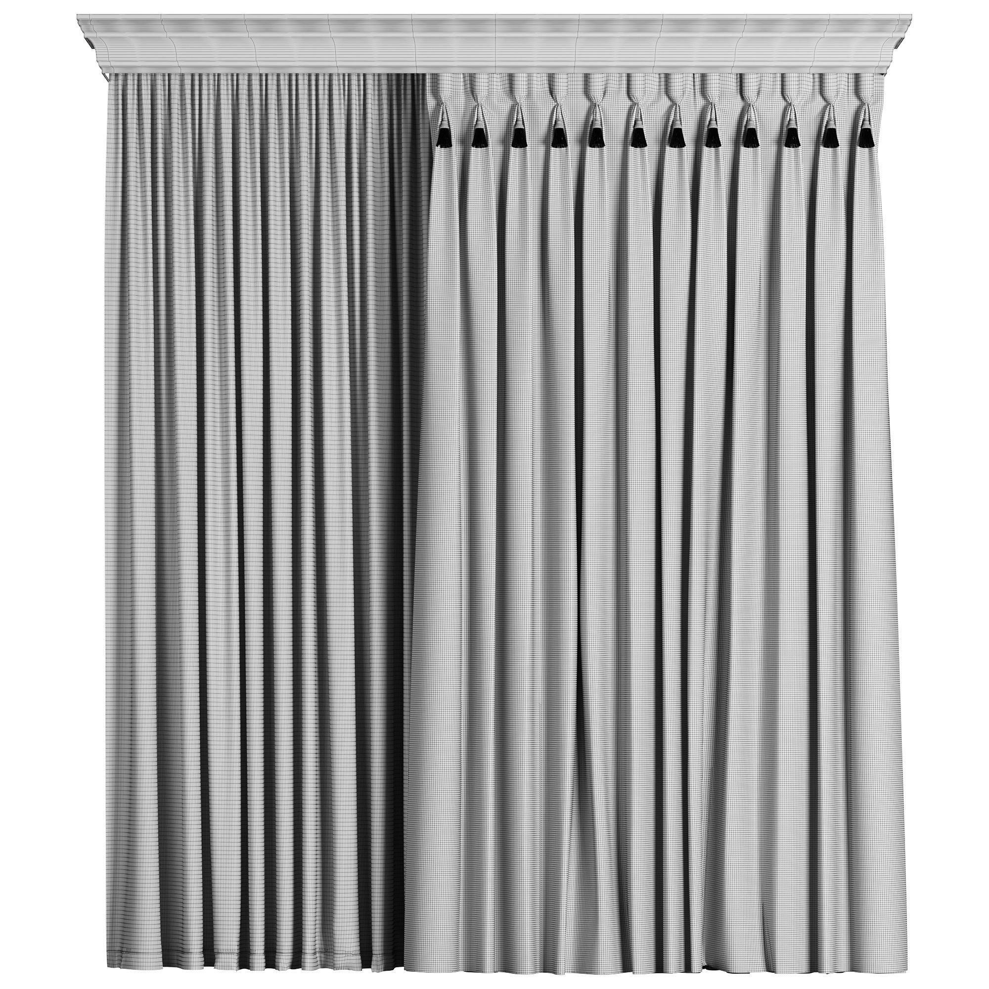 Curtain 056 3D model_2