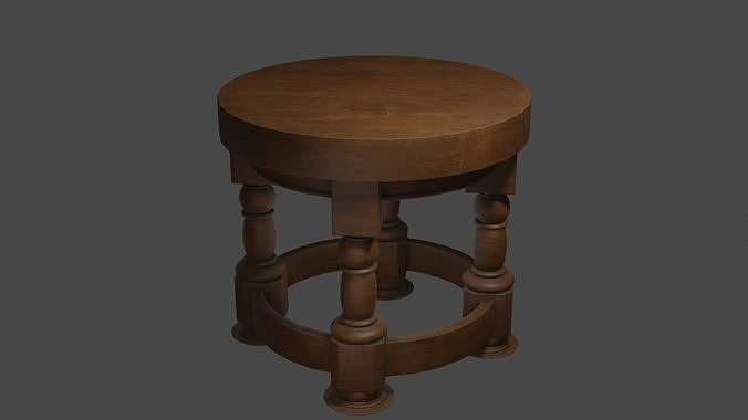 Round table Free 3D model