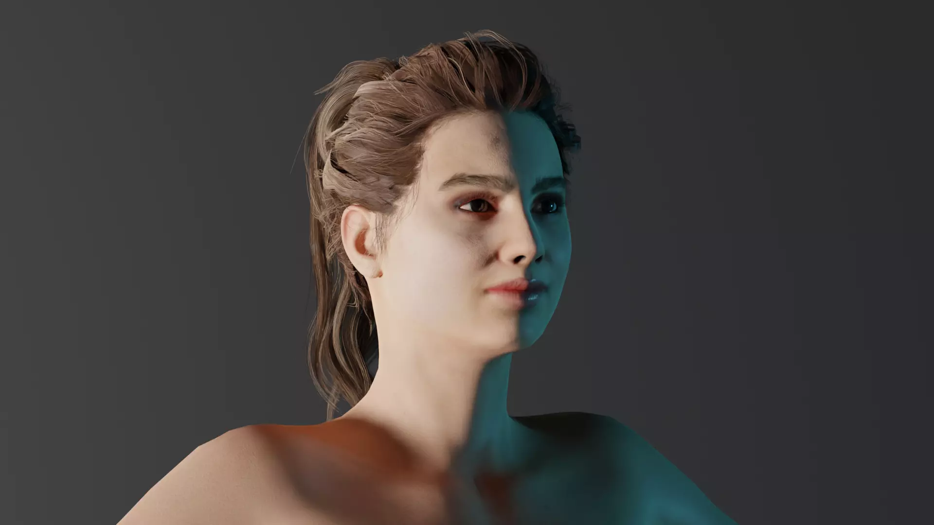 Realistic Female - Sarah 3D model_0