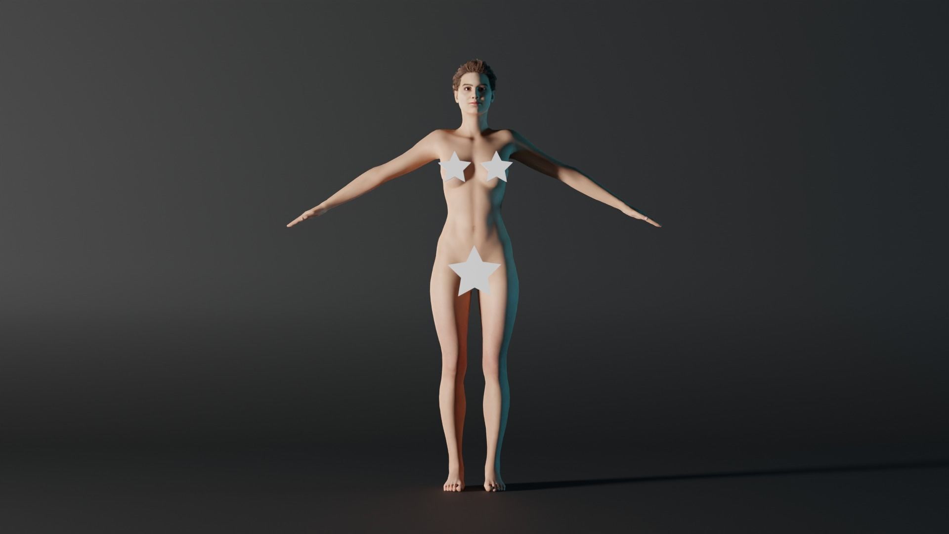 Realistic Female - Sarah 3D model_1