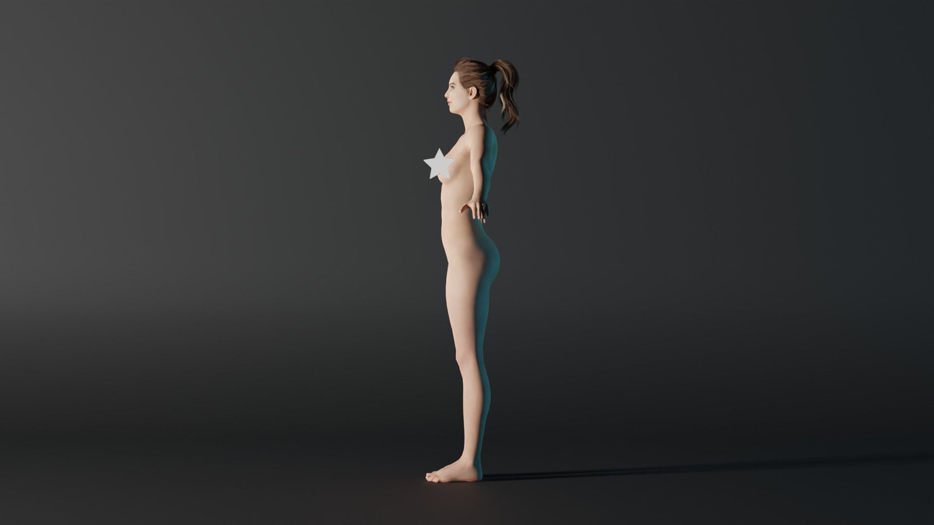 Realistic Female - Sarah 3D model_4