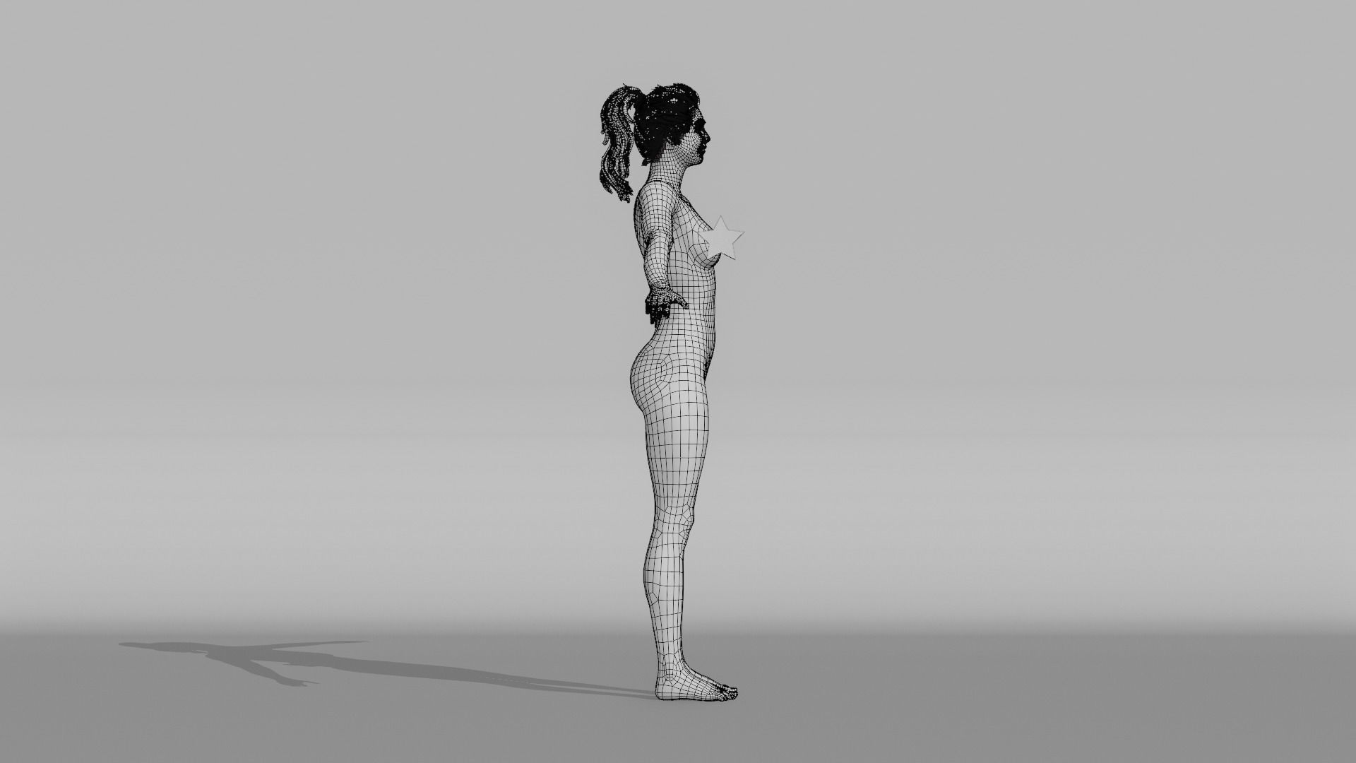 Realistic Female - Sarah 3D model_17