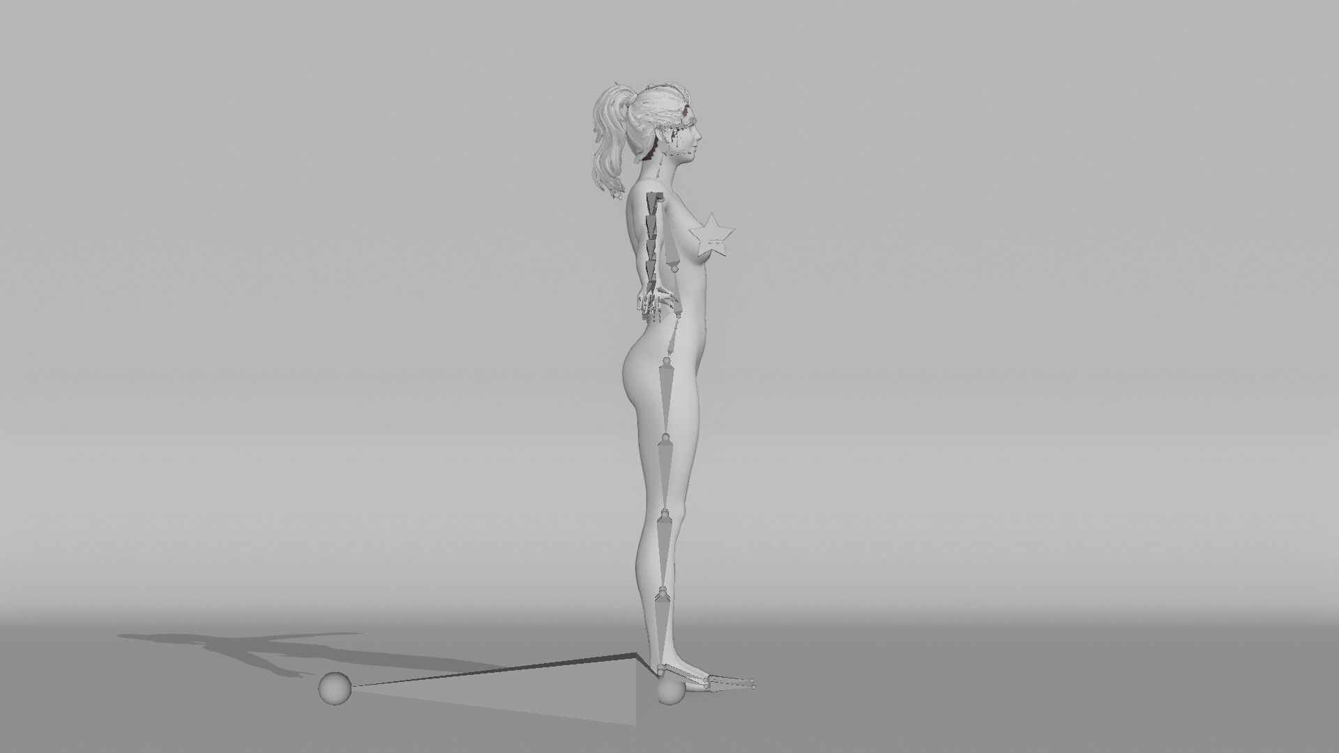 Realistic Female - Sarah 3D model_12