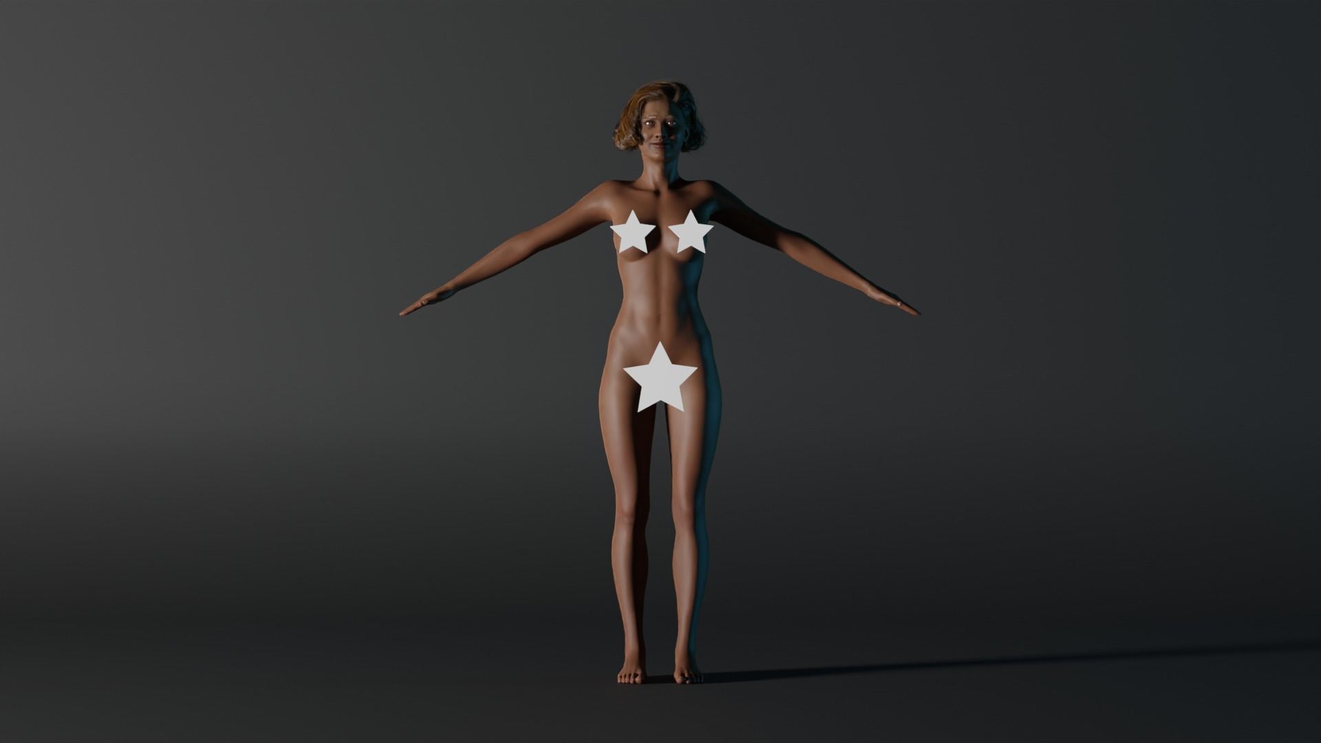 Realistic Female - Mary 3D model_1