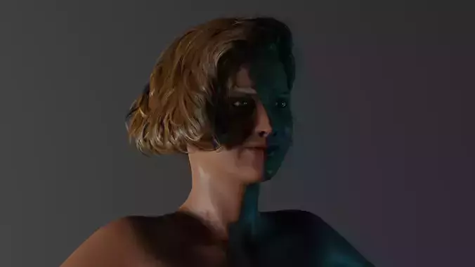 Realistic Female - Mary 3D model Realistic Female - Mary 3D model